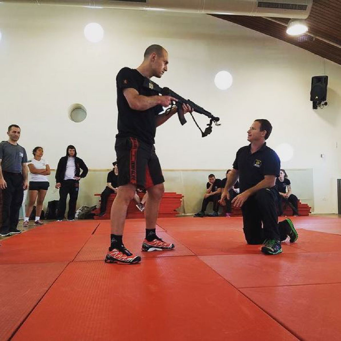 Krav Maga Student Doing Rifle Defence